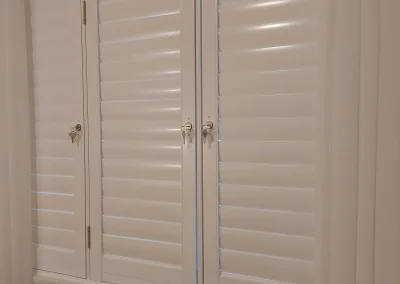 Aluminium Shutters Hinged Configuration 90mm Colour Gloss White #4