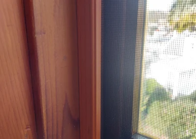 Flyscreen Frame colour Cedar look #2