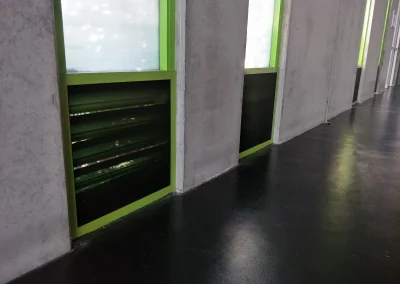 Security Grille Custom Colour Lime #2